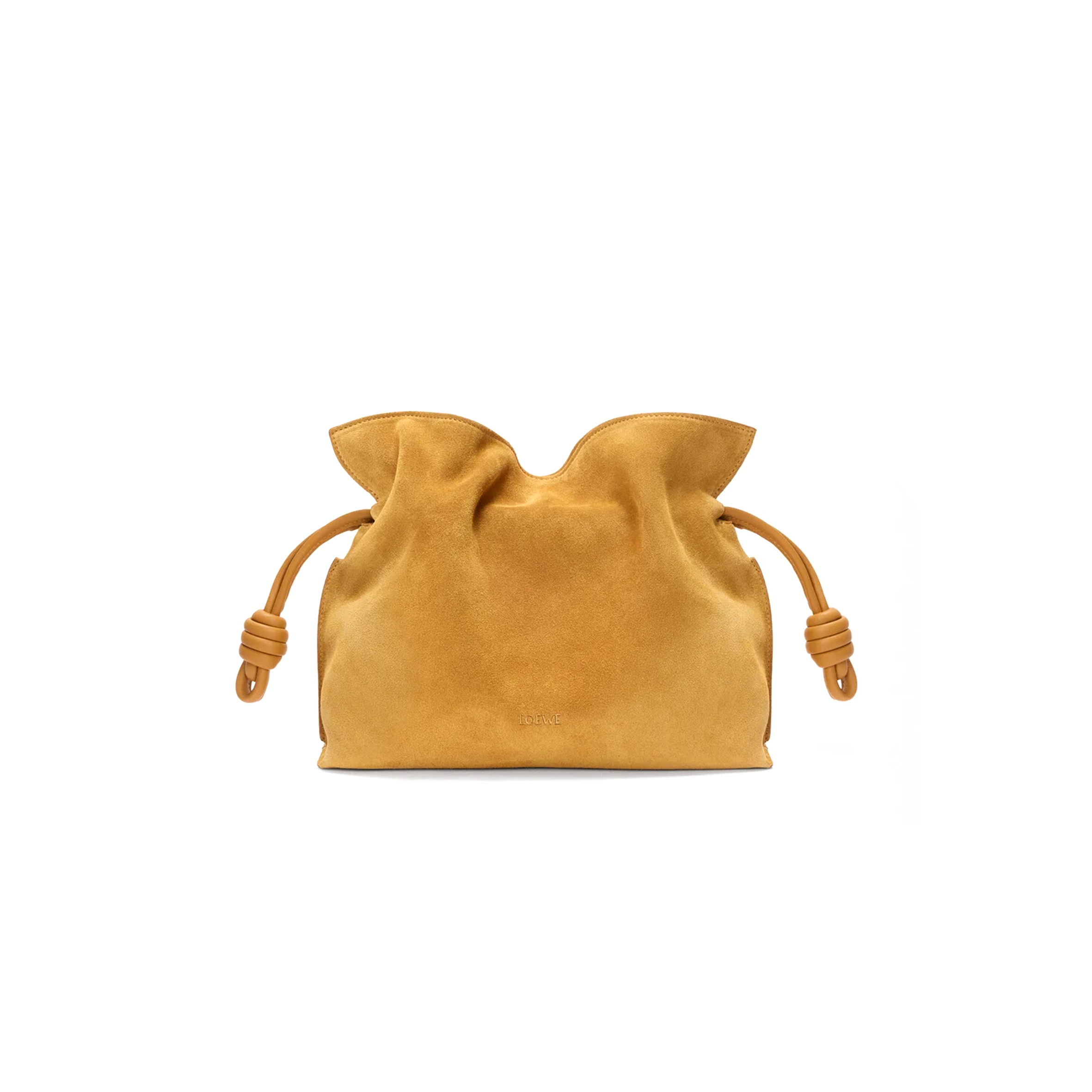 LOEWE MEDIUM FLAMENCO CLUTCH IN SUEDE A411FC1XFO (30*24.5*10.5cm)